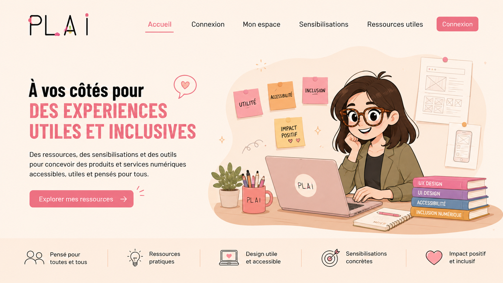 Image vitrine de mon site client PLAI